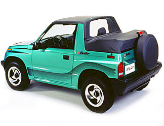 Bestop Black Windjammer Curtain Suzuki Sidekick Tracker-0