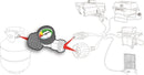 Propane Cylinder Gas Gauge Leak Detector Pop Up Travel Trailer Camper RV LP Gas-20578