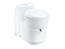C223-CS Rotating Cassette Toilet Electric Flush 4.75 Gal Tank White RV Camper