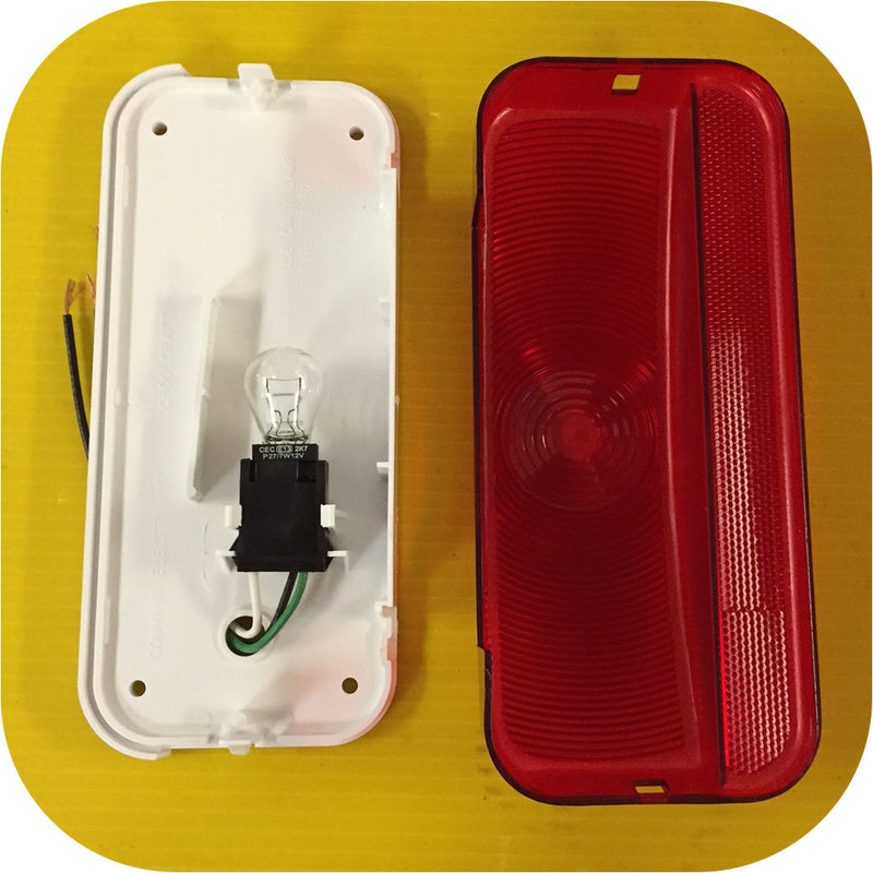 Passenger Command Tail Light Assembley Camper RV Travel Trailer Pop Up w Base-21099