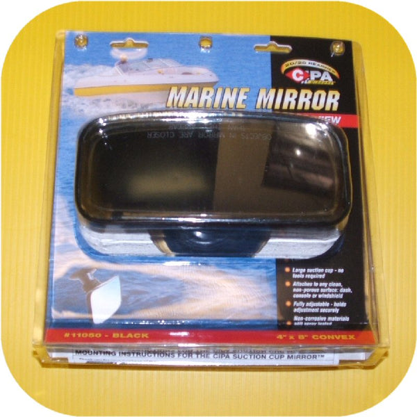 Suction Cup Mount Rear View Boat Mirror Pontoon Ski Jet-0
