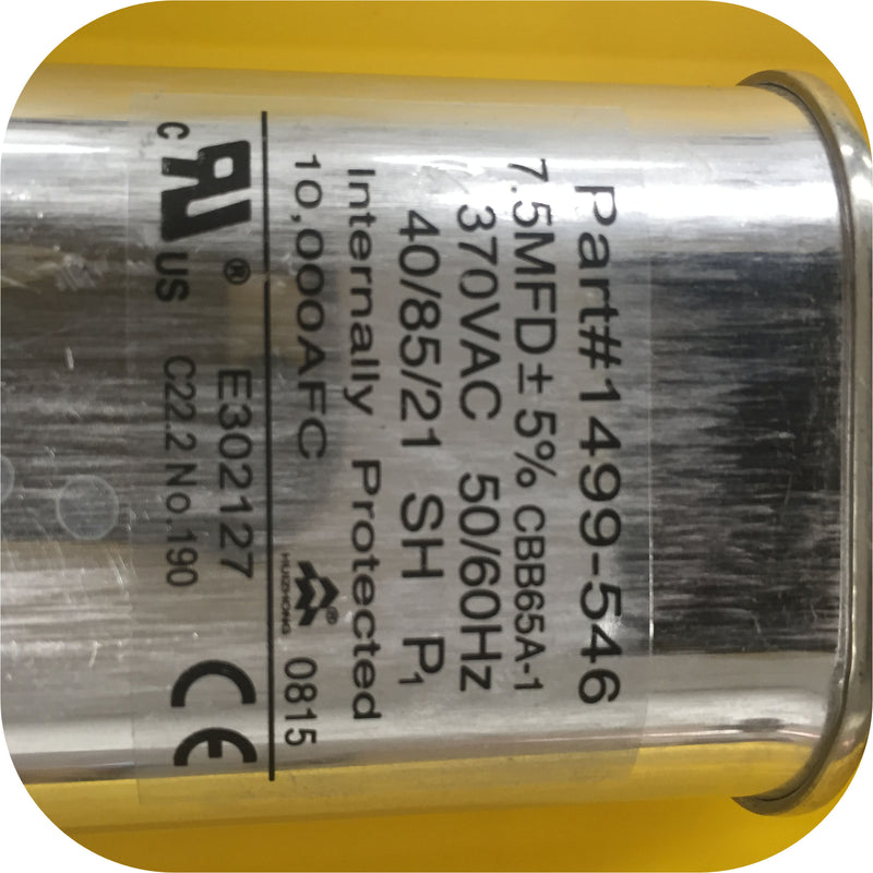 Coleman Mach AC Air Conditioner Fan Capacitor 7.5 Mfd 370V Pop Up Camper Popup-21504