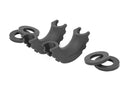 D-Ring Isolator Kit - Pair, Black