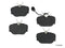 Front Disc Brake Pads BMW 318 325 e es i is iC ix E30-0