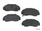 Front Brake Pads Honda Accord Prelude CRV Odyssey Oasis-0