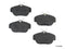 Front Disc Brake Pads Volvo 740 780 940 960 S90 V90-0