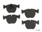 Front Disc Brake Pads BMW 530 540 740 M5 i E38 E39 X5-0