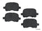 Front Brake Pads for Toyota Corolla Chevrolet Prizm-0