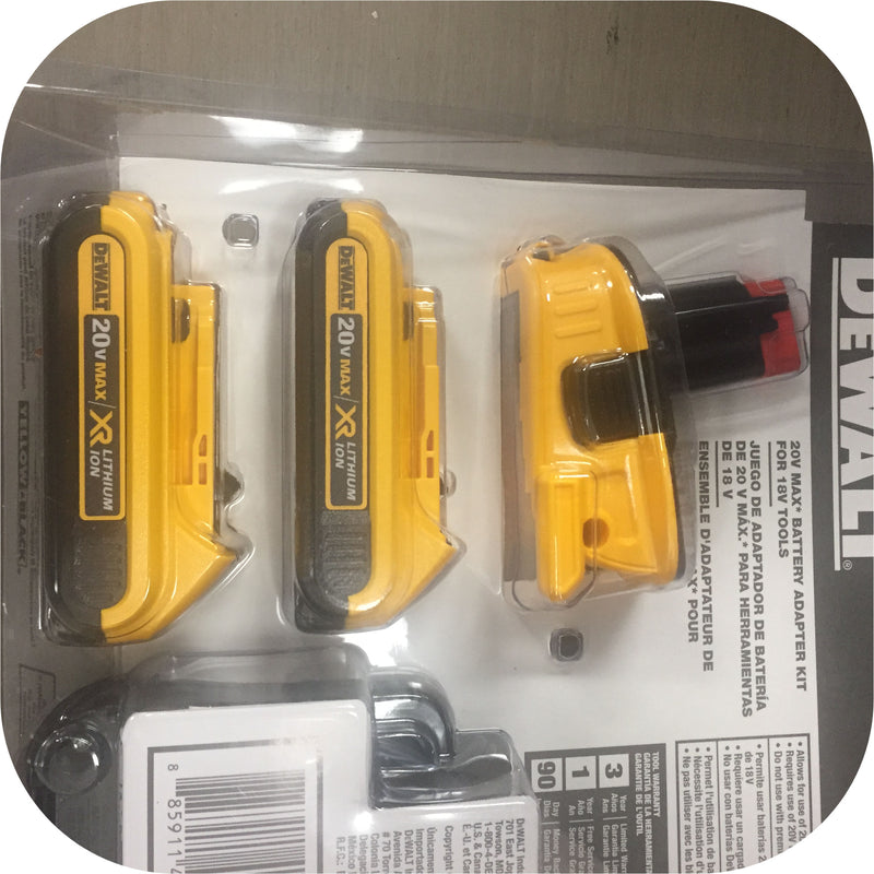 Dewalt DCA2203C 18v to 20v Battery Combo Adapter Kit Tool Charger Drill Saw Lite-21669