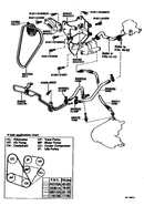 Power Steering Pressure Hose for Toyota Pickup Truck 79-80