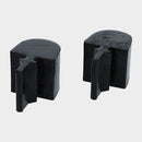 Front Upper Bump Stop Set for Isuzu Hombre (1996-1999) - Black