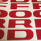 RED 72-79 Ford Pickup Truck Fleetside Ranger Tailgate Vinyl Letters Decal Rear-21297
