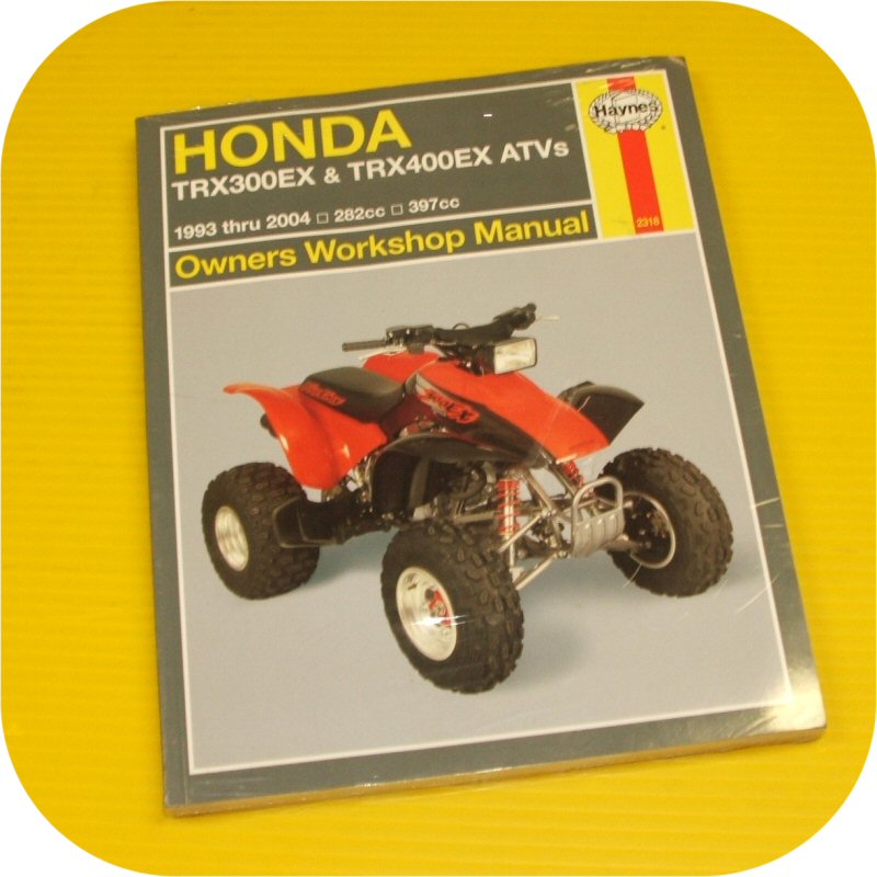 Repair Manual Book Honda 300ex 400ex ATV 4Wheeler NEW-0