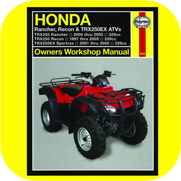 Repair Manual Book Honda Rancher Recon TRX250EX 4X4-0