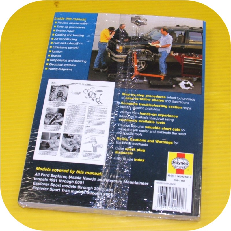 Repair Manual Book Ford Explorer Navajo Mountaineer NEW-11487