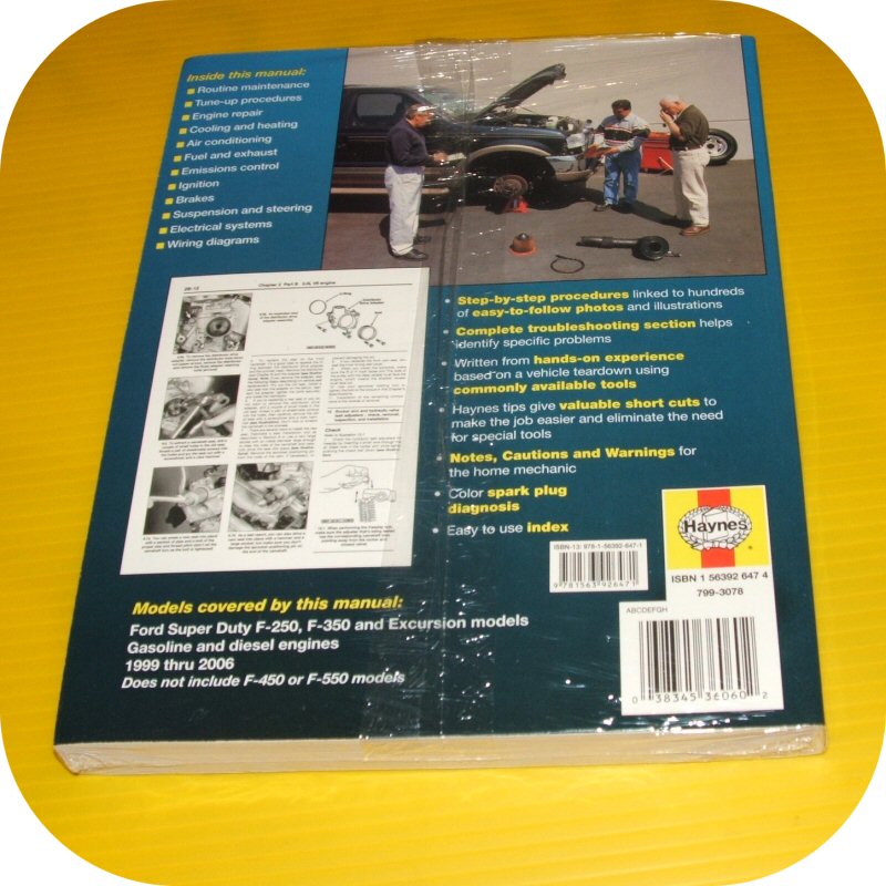 Repair Manual Book Ford Pickup Truck F250 F350 Diesel-11516