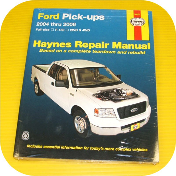 Repair Manual Book Ford Pickup Truck 04-06 F150 2wd 4wd-0