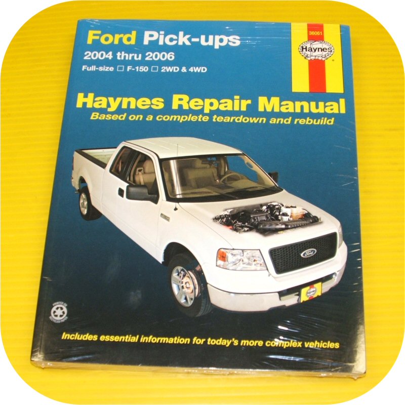 Repair Manual Book Ford Pickup Truck 04-06 F150 2wd 4wd-0