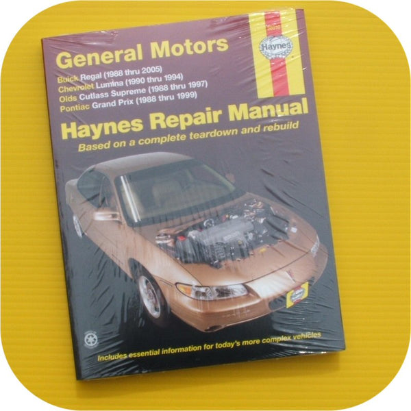 Repair Manual Book Cutlass Supreme & Pontiac Grand Prix-0
