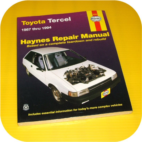 Repair Manual Book Toyota Tercel 87-94 Owners 3EE EZ-0