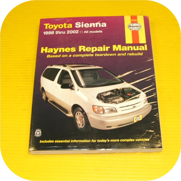 Repair Manual Book Toyota Sienna 98-02 Van Shop NEW-0