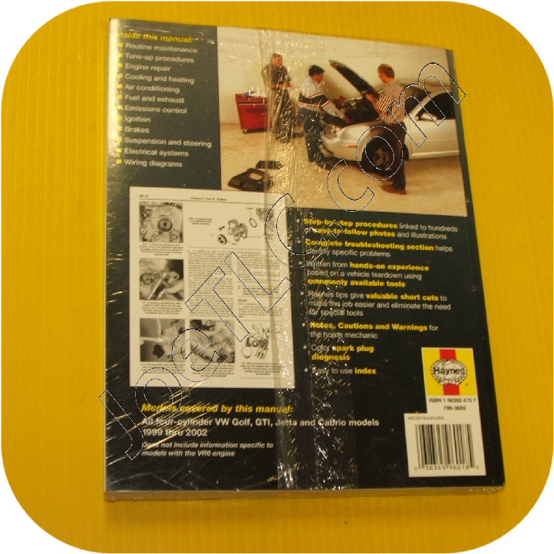 Repair Manual Book Volkswagen Golf GTi Jetta Owners-10766