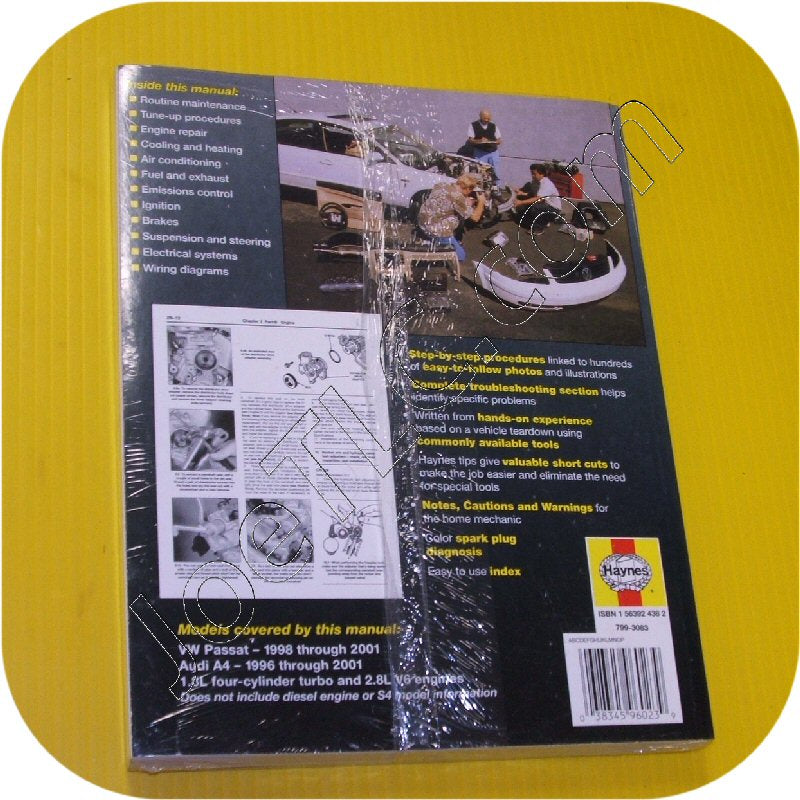 Repair Manual Book Volkswagen Passat & Audi A4 Owners-10768