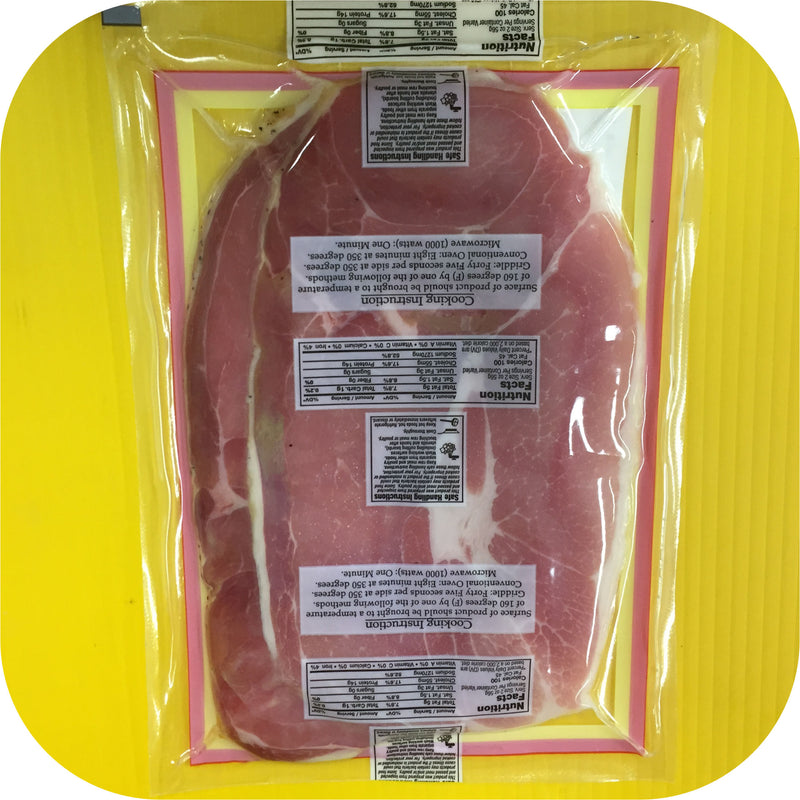 Hobes Old Fashioned Sugar Cured Country Ham Pork Steak Slices Breakfast Biscuit-18929