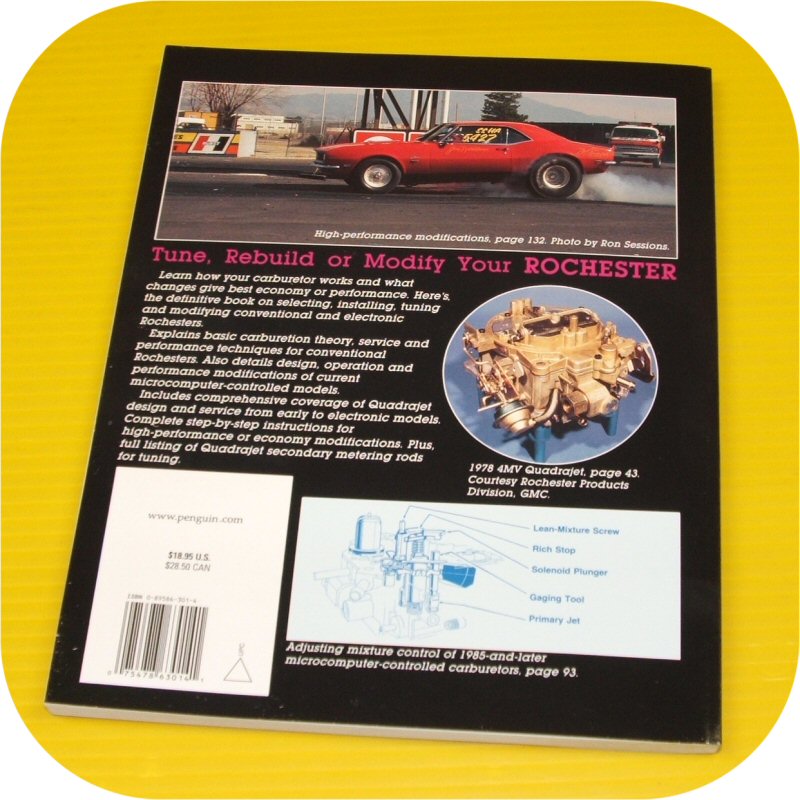 Rochester Carburetors Manual Repair Carb Holley Quadrajet E4ME E4MC E2ME E2MC-1268