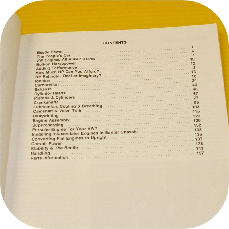 Engine Hot Rod Book VW Volkswagen Bug Beetle dune buggy sand rail Type 1 1600-4321