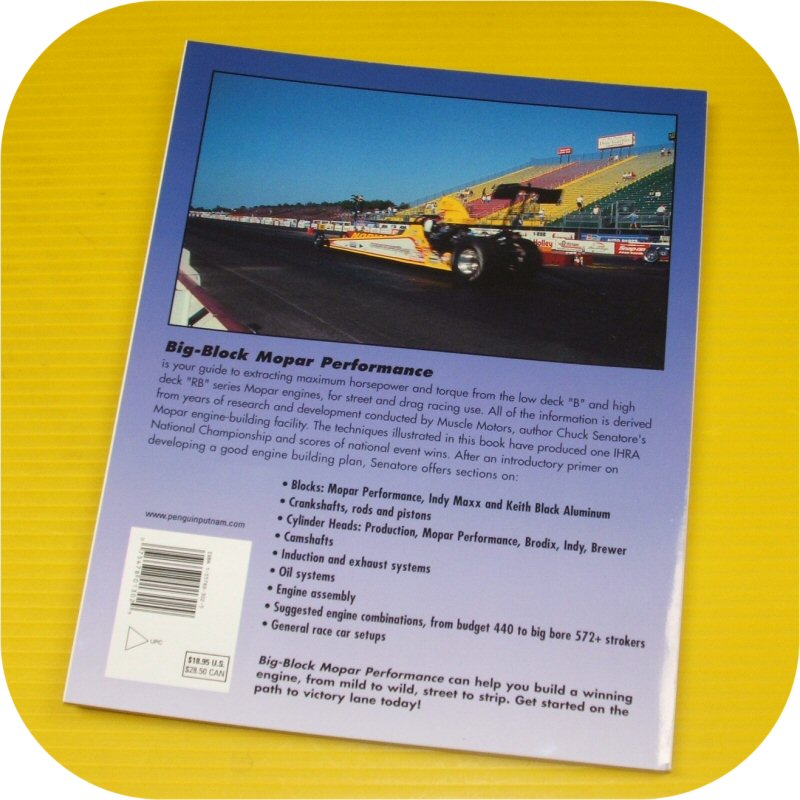 BB Mopar Engine Performance Book 383 413 426 Hemi 440 Dodge Chrysler Plymouth-7195