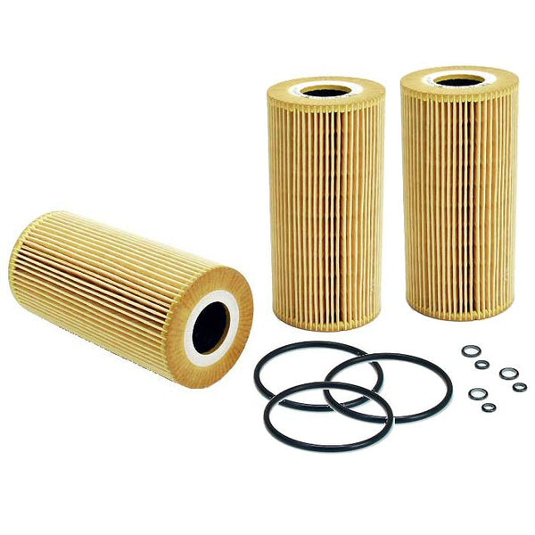 3 Oil Filters Mercedes Benz e300d e 300 d 210 96-01 kit-0