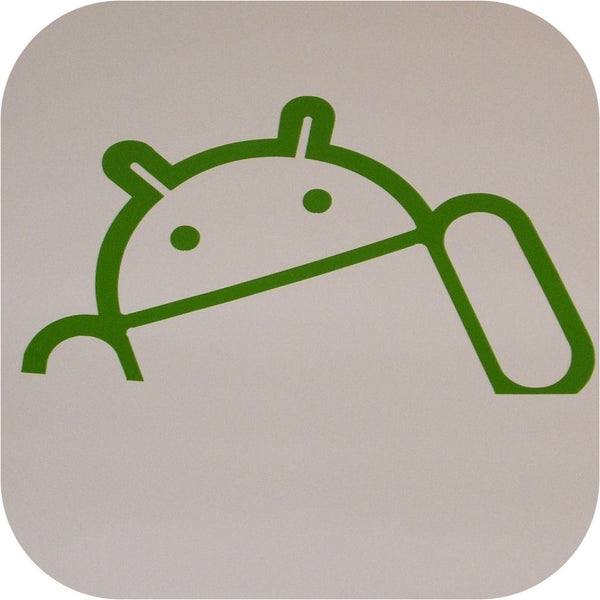 Leaning Droid Vinyl Sticker Google Robot Android Razr Case Cover Decal-0