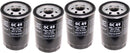4 Oil Filters BMW 325 e i iC 525 528 E28 E30 E34-0