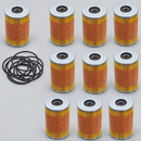 10 Oil Filters for BMW 633 635 CSi 733 735i E23 E32 E24 Kit – complete ten-pack