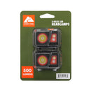 Headlamp, 500 Lumens, 2 Pack, IPX4 Water-Resistant