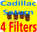 4 Oil Filter for Saturn Vue L Series Cadillac Catera 3.0-5279