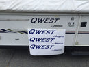Three Decals for Jayco Qwest Pop Up Camper Travel Trailer Stickers RV Blue-21696