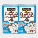 2 Boxes Clover Valley Frosted Cookies & Crème Toaster Pastries, 6 ct