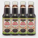 4 Bottles Clover Valley Less Sodium Soy Sauce, 10 fl oz