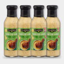 4 Bottles Clover Valley Wing Sauce, Parmesan Garlic, 12 fl oz