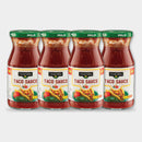 4 Bottles Clover Valley Mild Taco Sauce, 16 oz