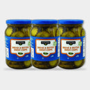 3 Jars Clover Valley Sweet Bread & Butter Chips, 16 fl oz