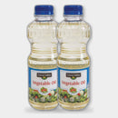 2 Bottles Clover Valley Vegetable Oil, 16 oz