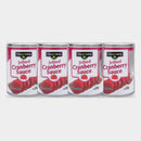 4 Cans Clover Valley Jellied Cranberry Sauce, 14 oz