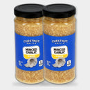2 Jars Chestnut Hill Minced Garlic in Water, 8 oz
