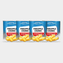 4 Cans Chestnut Hill Pineapple Chunks, 20 oz