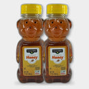 2 Bottles Clover Valley Honey Bear, 12 oz