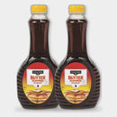 2 Bottles Clover Valley Butter Flavored Syrup, 24 fl oz