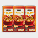 3 Cartons Clover Valley Chicken Broth, 32 oz